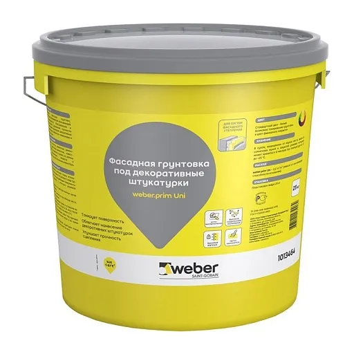 Грунтовка Weber.prim Uni 25 кг фото 0