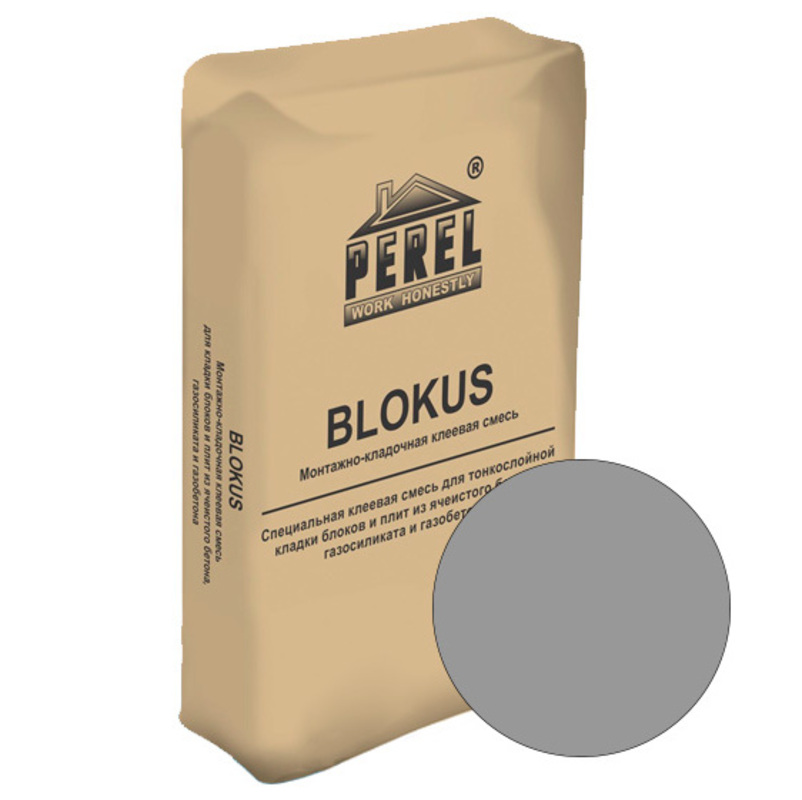 Клеевая смесь PEREL Blokus 0340 40 кг фото 0
