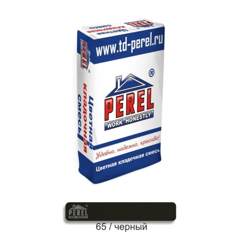 Цветная кладочная смесь PEREL SL 0065 черный 25 кг фото 0