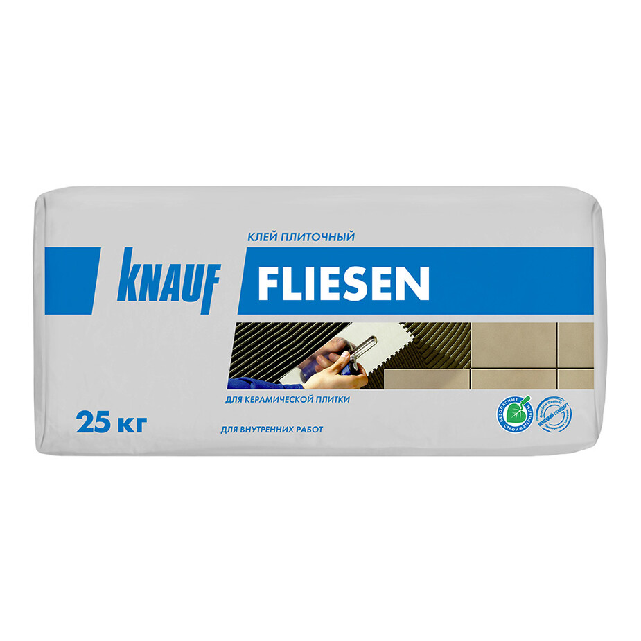Клей для плитки Knauf Флизен серый класс С0 25 кг фото 0