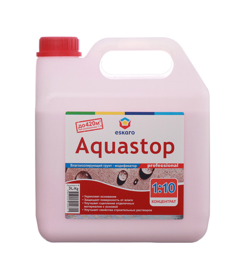 Грунт Eskaro Aquastop Professional 3 л концентрат 1:10 фото 0