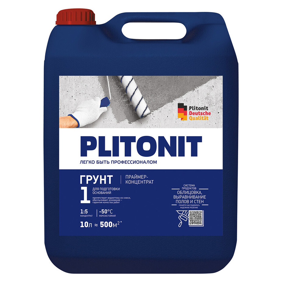 Грунт Plitonit 1/ 1 Profi 10 л концентрат 1:5 фото 0