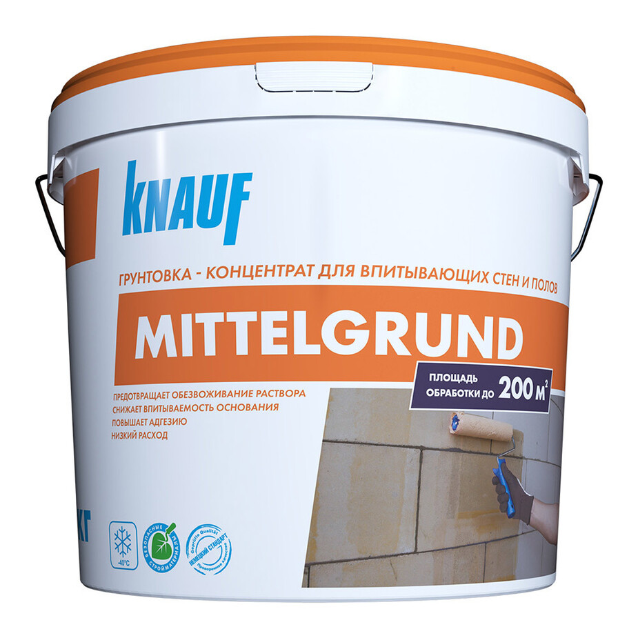 Грунт Knauf Миттельгрунд 10 кг концентрат 1:5 фото 0