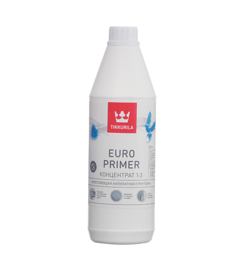 Грунт Tikkurila Euro Primer 0,9 л концентрат 1:3 фото 0