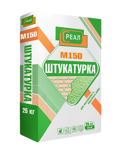 Штукатурка М150 РЕАЛ 25 кг фото 0